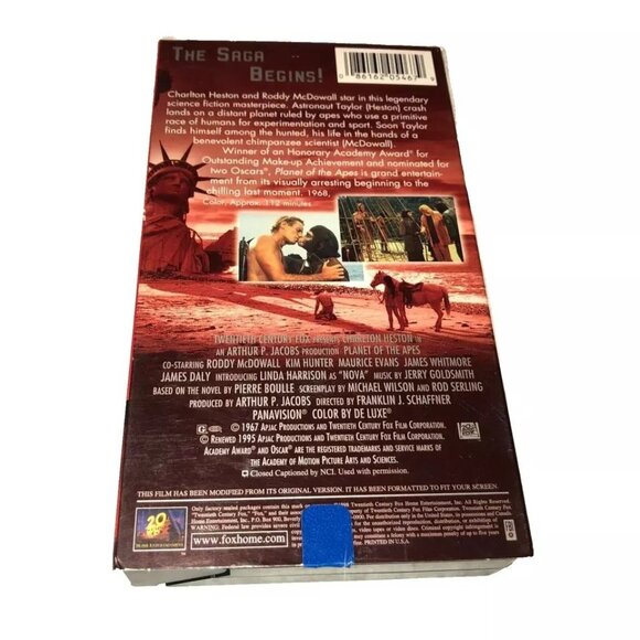 PLANET OF THE APES MOVIE 30TH ANN ED VHS CHARLTON HESTON REMASTERED 1968 FILM - Picture 2 of 3